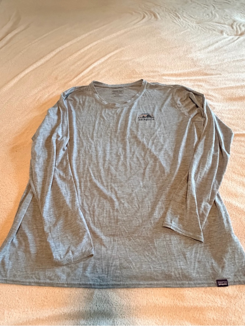 Patagonia Capilene Cool Long Sleeve Crew - Light Blue XXL